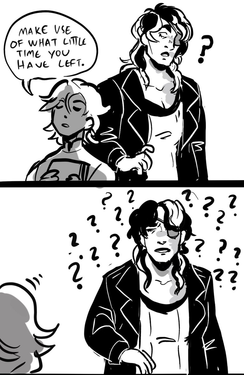 Lepraton's tweet photo. I don’t usually do comics but this scenario made me laugh. Poppy’s daughter Dandelion is having a very ominous phase. Cool aunt Minami @finnterlands is perturbed https://t.co/rDGE7uFtWU