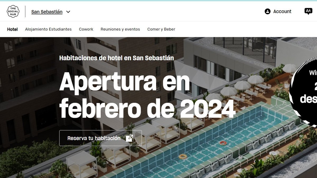 Para el mes de febrero está prevista la apertura de una nueva residencia estudiantil/hotel de más de 300 habitaciones en el nuevo feo y gigantesco bloque de Riberas de Loiola. Malas noticias de cara a la turistificación de #Donostia y del barrio.