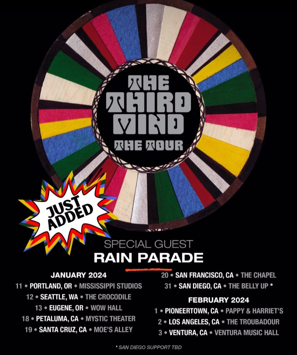 Hey everyone go see @krummenacher do his magic with @davealvinoriginal on tour this week with their project @thethirdmind !!! Not only that but the incredible Rain Parade @official98070 will be opening. Get thee there!!!