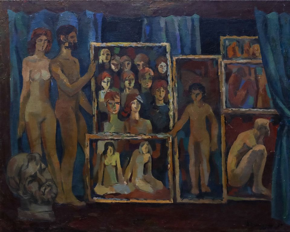 Today we want to share with you an amazing figurative artwork, created in 1974. 

“In the studio” by Hrach Harutyunyan

armenianartistsproject.org/artwork/a293d3…

#armenianartistsproject #charityproject #taxdeductible #armenianart