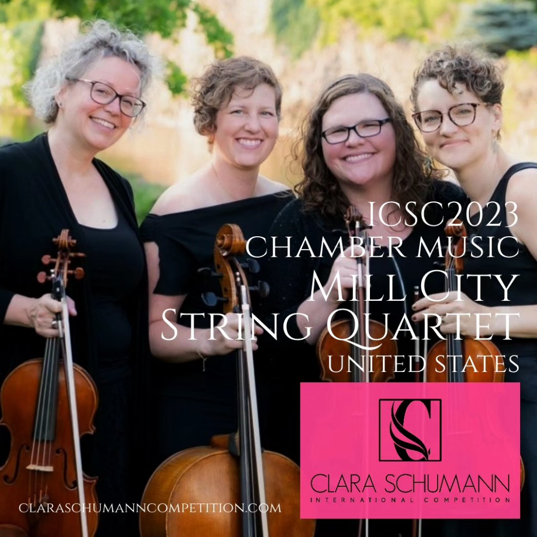 millcityquartet's tweet photo. BIG NEWS! We won Third Prize in the Professional Chamber Music category for the 2023 International Clara Schumann Competition for a piece recorded live at our performance at MetroNOME Brewery in November 2023! #MCSQ #claraschumanncompetition #professionalchambermusic https://t.co/j2j6w9G2I6