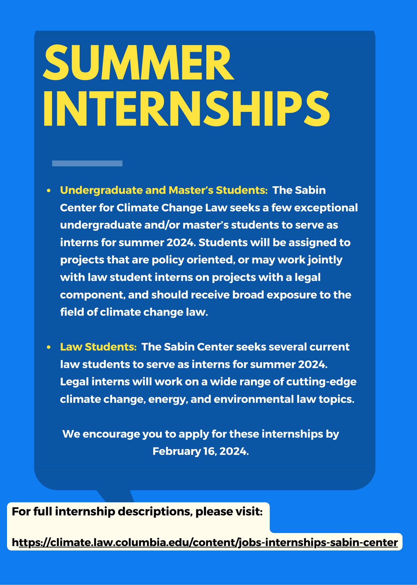 Environmental Law Internships Summer 2024 Ilse Rebeca