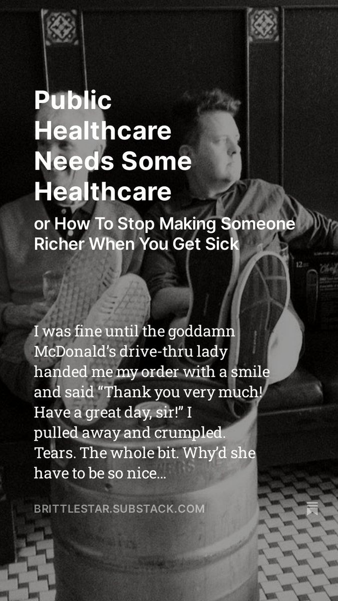 brittlestar's tweet photo. Public Healthcare Needs Some Healthcare
(or How To Stop Making Someone Richer When You Get Sick)
https://t.co/JUb3k9fJTh https://t.co/rVlrmfDs8O