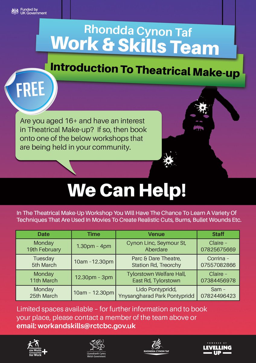 sd_sar's tweet photo. Free learning opportunities across RCT for ages 16+ https://t.co/u3Krjcfq0D