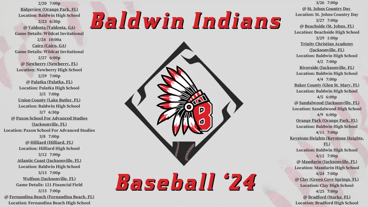 Baldwin Baseball (FL) (@baldwin_club) on Twitter photo 