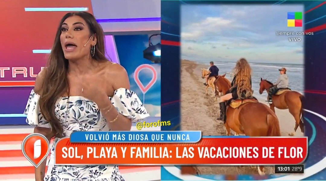 Volvió Flor de V ... y que pudo hacer (autoreferencial)... hablar de sus vacaciones... 
#interesa ? Nadie le preguntoooo!!!
#intrusos