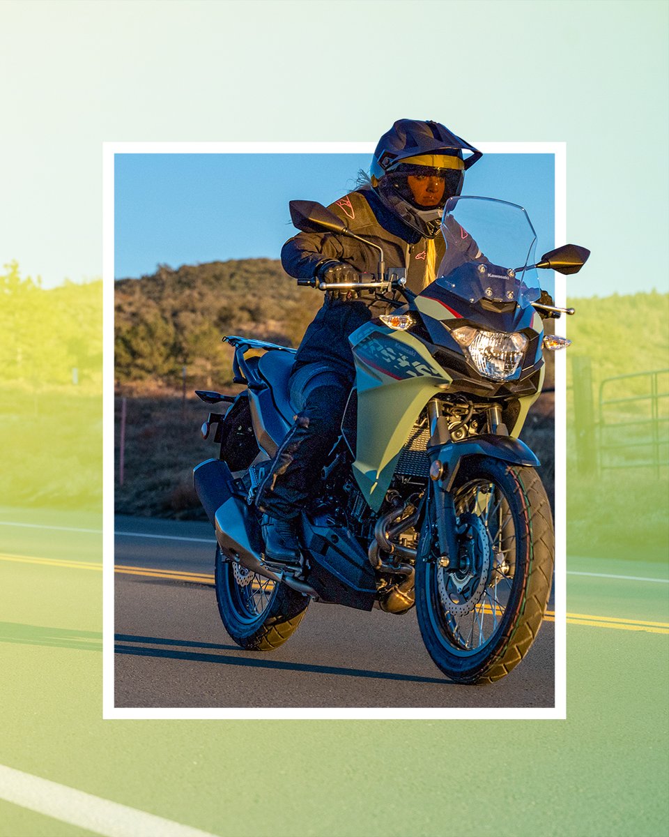 KawasakiUSA's tweet photo. Epic adventures await. How do you heed the call? With the full force of the #Versys1000LT SE LT+ ? With the robust and versatile #Versys650? Or with the light and nimble #VersysX300? #GoodTimes #Kawasaki https://t.co/sV0cqTOGZC