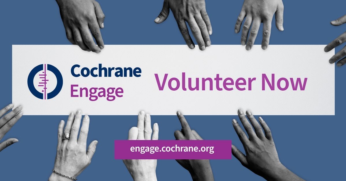 cochranecollab's tweet photo. 🙋 Looking to volunteer in 2024? Want to get involved with @cochranecollab? 
🤓 Be part of a global volunteer community engaged in health evidence work! 
➡️ Check out our volunteer hub #CochraneEngage https://t.co/b86CAt4AWU https://t.co/FpQpL4RlNG