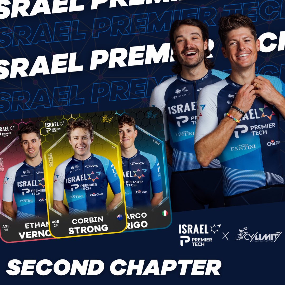 IPT x CyLimit : ACT II 😍 

🆕 2024 cards from <a href="/IsraelPremTech/">Israel – Premier Tech</a> are now available on CyLimit. 🚴🏻‍♂️

Collect and play with all their riders on our new website  👉 app.cylimit.com