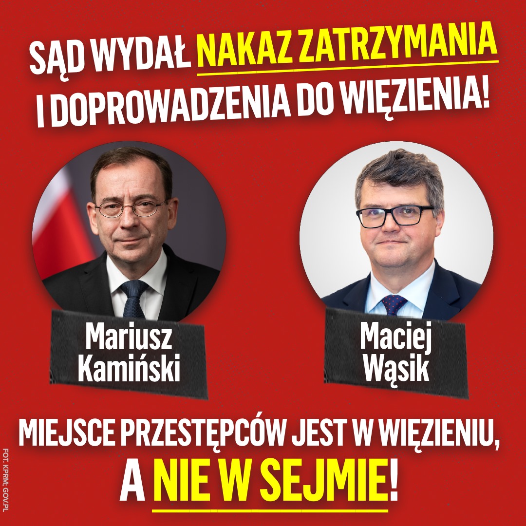 W sejmie nie ma miejsca dla przestępców❗️