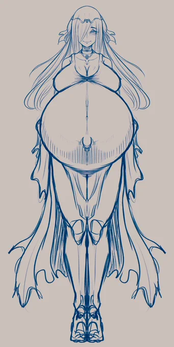 なすみとシオンのドレスの落書き 