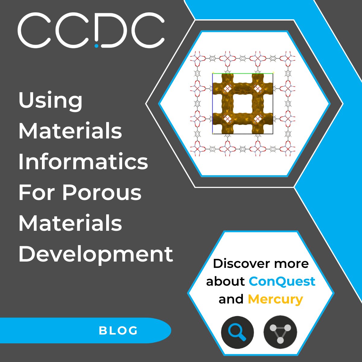 Discover tips and tricks on how to perform advanced searches for porous materials in ConQuest, and learn how to visualize and analyse polymeric bonds in Mercury.

Read our blog🔗ccdc-info.com/4aOYfOU

#PorousMaterials #MOFs #Crystallography