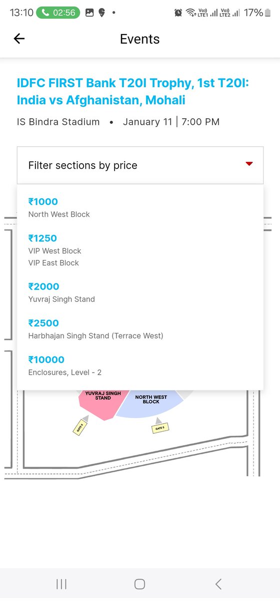 arshpreet317's tweet photo. @BCCI does BLR stadium give extra lights to Players or they give free snacks to its audience which makes them  charge such Huge prices as compared to other stadiums in country? Is there any logical reasoning for this? @cricketaakash any thoughts? Just compare Mohali vs Blr prices https://t.co/RoGimnNJA0