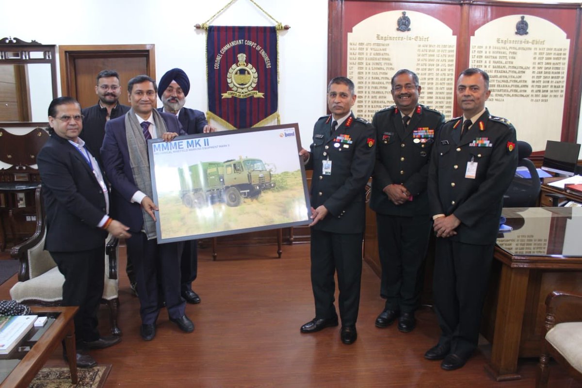 Its a moment of pride for BEML to receive a significant order from the Ministry of Defence to supply 56 nos. of Mechanical Minefield Marking Equipment II, which would help in marking the mine fields at faster rate with minimal human intervention for our Army.