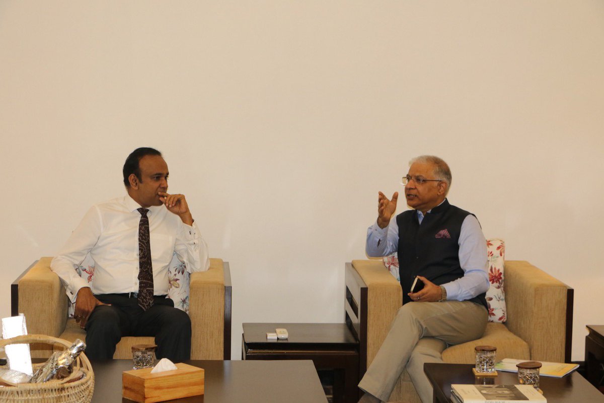 IndiainSL's tweet photo. High Commissioner met Hon. Health Minister Dr. @RameshPathiran4 today. The Minister appreciated the positive role #India played in supplying medicines to Sri Lanka in 2022. It was agreed to strengthen the bilateral engagement in the sector. https://t.co/AFjBpAavUR