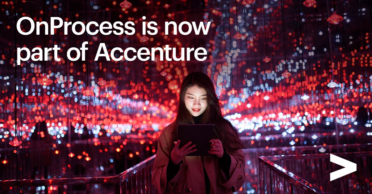 OnProcess, part of Accenture (@onprocess) on Twitter photo We’re thrilled to share that we are now part of <a href="/Accenture/">Accenture</a> ! We’re excited about the new opportunities this brings to our people and the expanded value we can deliver to clients who trust us to help them power their service and aftermarket supply chains.
newsroom.accenture.com/news/2024/acce… We’re thrilled to share that we are now part of <a href="/Accenture/">Accenture</a> ! We’re excited about the new opportunities this brings to our people and the expanded value we can deliver to clients who trust us to help them power their service and aftermarket supply chains.
newsroom.accenture.com/news/2024/acce…