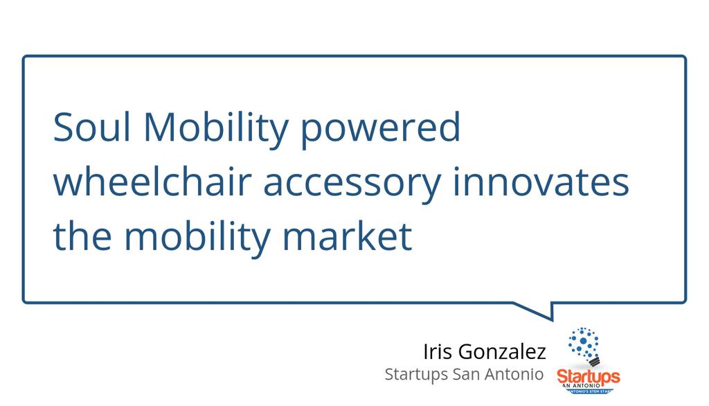 A San Antonio startup is bringing a powered accessory to the market that addresses a common issue for the more than 3.3 million Americans who use a wheelchair.

Read more 👉 lttr.ai/AMnic