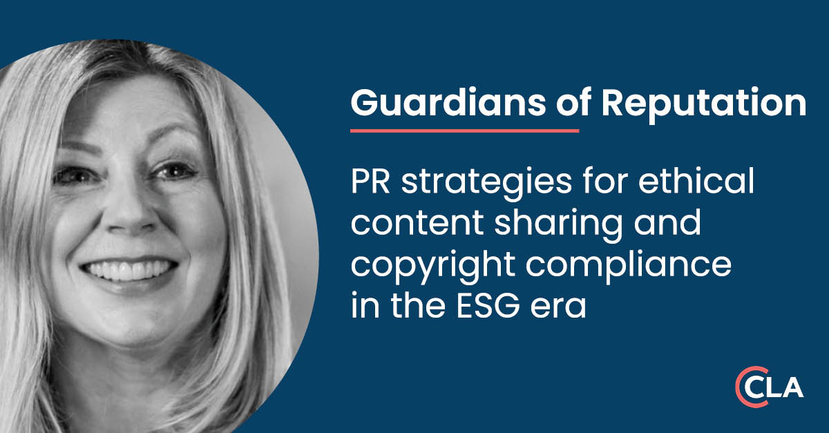 CLA_UK's tweet photo. As the guardians of reputation, the #PR industry revolves around content sharing. 

But how can you ensure the way you use and share content is ethical and complies with copyright? 

Find out in our latest article from @Hello_Wilful: https://t.co/nf1KXSV0DY https://t.co/20U5EEwYSn