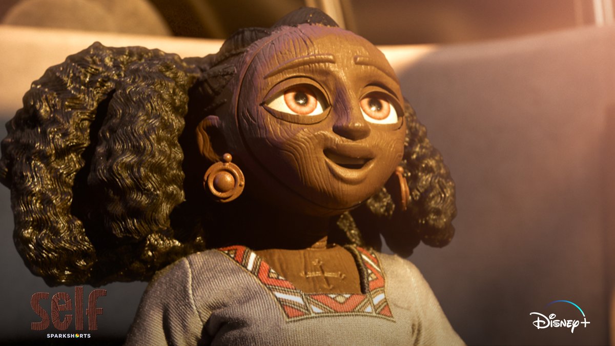 Pixar's tweet photo. Here’s your first look at Pixar’s all-new SparkShort and first hybrid stop-motion animation, “Self”, streaming February 2 on @Disneyplus

Directed by Searit Huluf and produced by Eric Rosales, Self is a story of a wooden doll's journey of self-discovery as she strives to fit in and blend in with her peers.