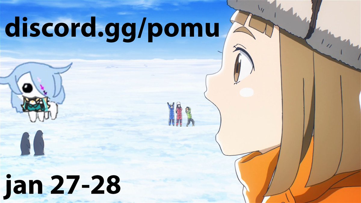 naniwa_zuni's tweet photo. Pomucord will be doing a watchalong of A Place Further than the Universe on Jan 27-28 (weekend after Pomu's graduation). Pomucord will go read-only after the 31st, so this is its send-off.

A major theme in Yorimoi is closure, so it's the perfect show for this. All are welcome! https://t.co/PXWnbHnH9Z