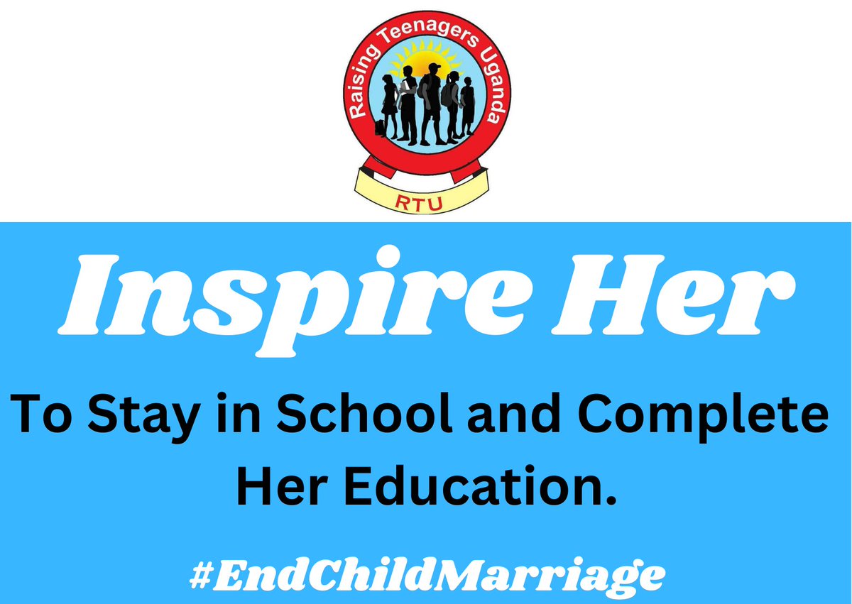 Education is the Greatest Investment:
#InspireHer to stay in school and complete her Education:

An Educated Girl is indeed an Empowered Girl:
Lets #EndChildMarriage Together:
Lets give #PowerToGirls and all the reasons to Thrive: