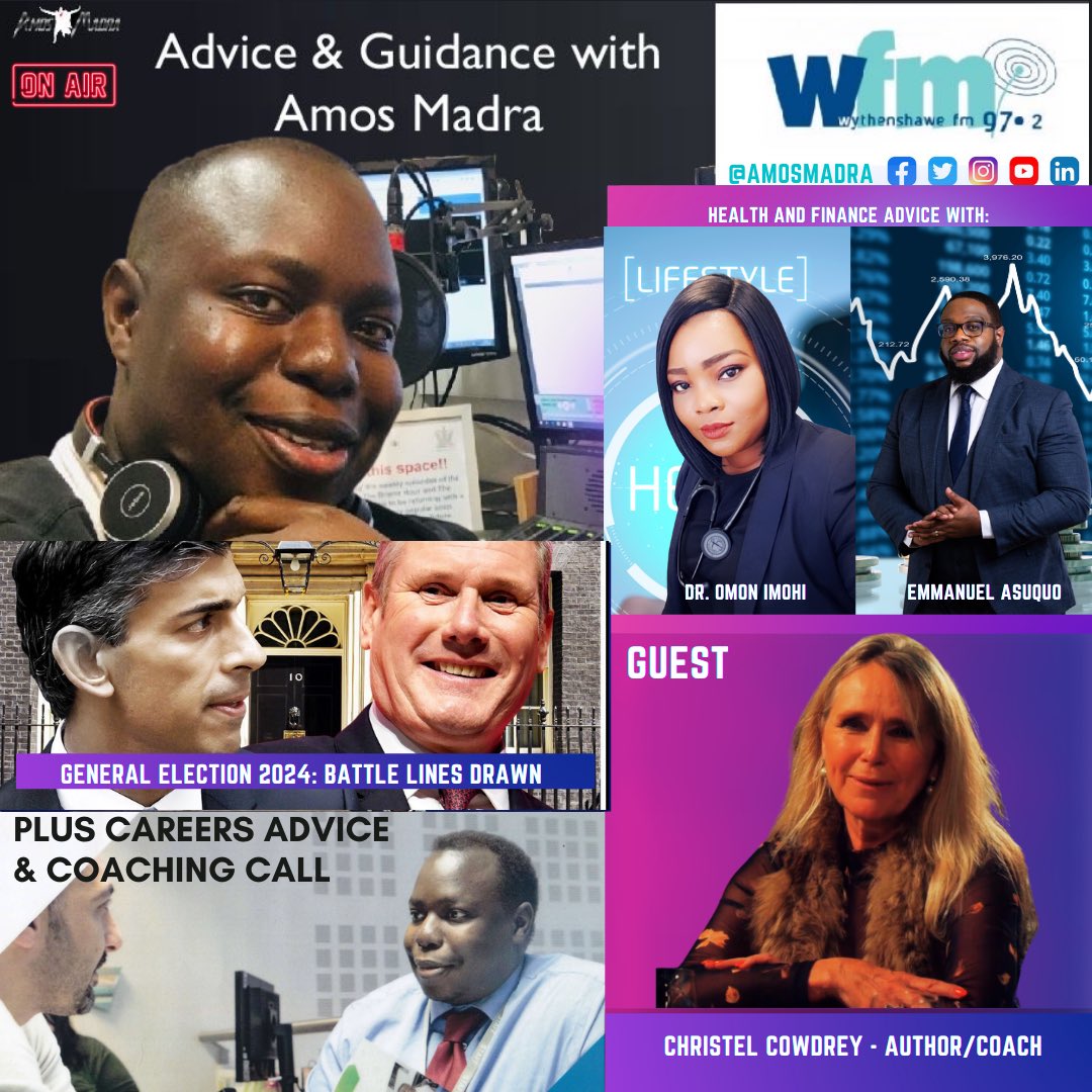My guest today is <a href="/kitte777/">Christel Cowdrey</a> Christel Cowdrey who is an award-winning author &amp; coach ✍️ 📚

This week we look at the battle lines drawn for the #2024generalelections 🗳️ 

✨Tune in at 7pm on <a href="/wfm972/">Wythenshawe FM Radio (97.2FM), DAB & Smartspeaker</a> on DAB, 97.2 FM, via your smart speaker &amp; online at wfmradio.org