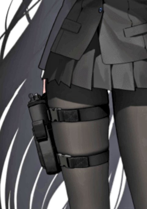 ハンマースパーとグリップセフティからしてリオちゃんM1911A1系吊ってんのね 色もなんか素っぽいしミレニアムらしくないチョイス 