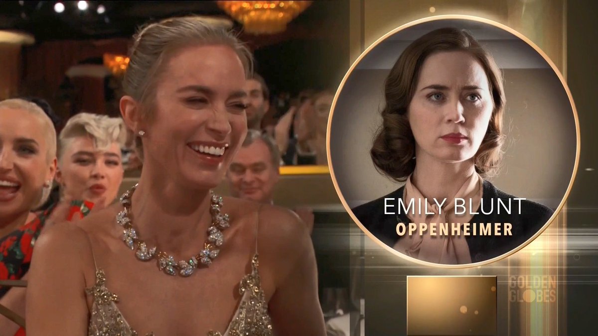 badpostblunt's tweet photo. Emily Blunt has been nominated as “Best Supporting Actress” at the North Dakota Film Society Awards. #Oppenheimer #NDFS https://t.co/ky5TbwD5VN