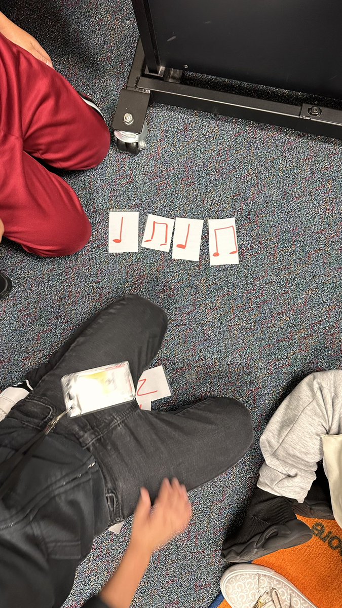 MsWheatsroom's tweet photo. Making 4 beat rhythms today! @ErmelES_AISD https://t.co/BtnXaSZbgx