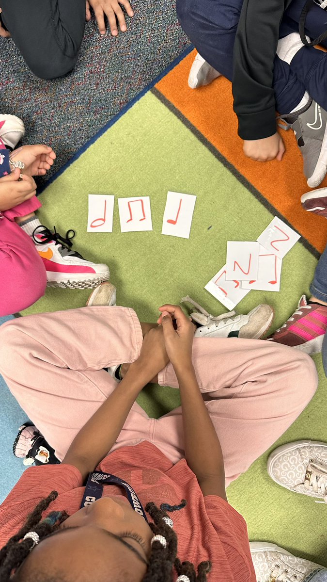 MsWheatsroom's tweet photo. Making 4 beat rhythms today! @ErmelES_AISD https://t.co/BtnXaSZbgx