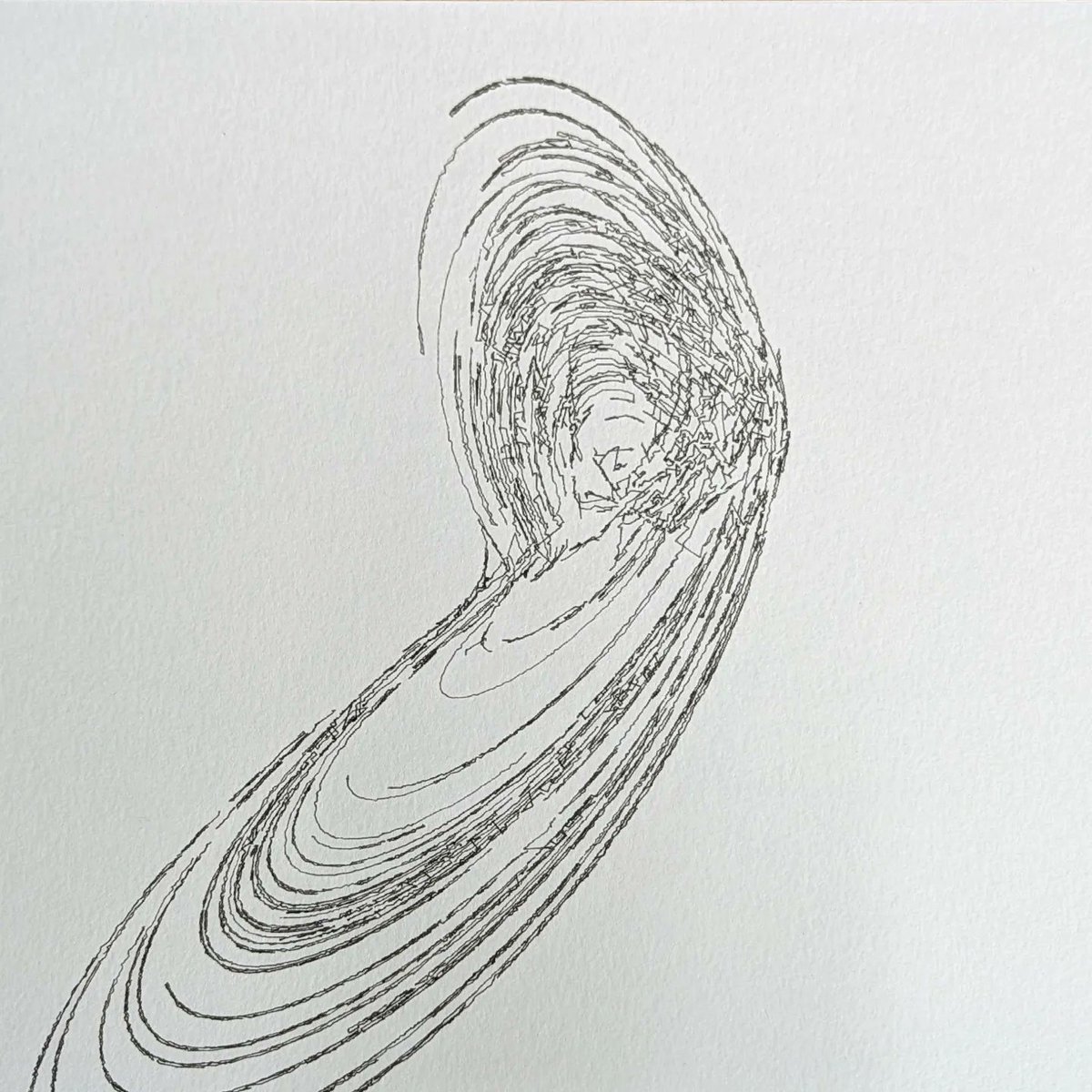 GRNCHDUBS's tweet photo. Genuary Day 8: Chaos theory
.
.
.
#genuary2024 #genuary #genuary8 #generativeart #plottertwitter #plotter #drawingbotv3 #axidraw #drawingbot #plotterart #penplotter #penplotterart #TouchDesigner #genart #genartclub #attraktorsdesigner #attraktor #chaostheory #strangeattraktors https://t.co/EGMFo7Udju
