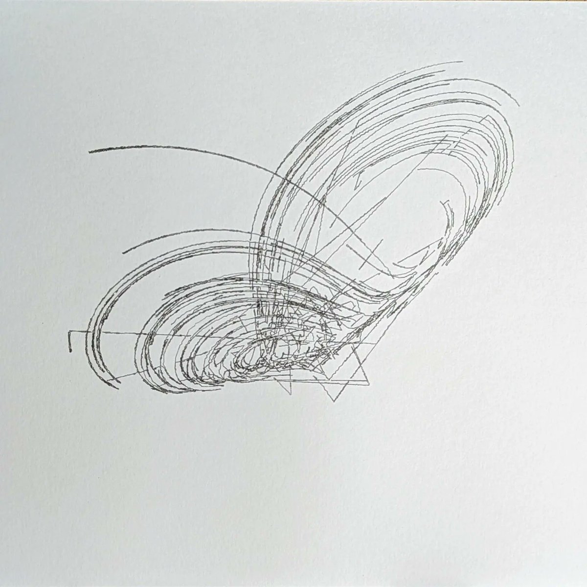 GRNCHDUBS's tweet photo. Genuary Day 8: Chaos theory
.
.
.
#genuary2024 #genuary #genuary8 #generativeart #plottertwitter #plotter #drawingbotv3 #axidraw #drawingbot #plotterart #penplotter #penplotterart #TouchDesigner #genart #genartclub #attraktorsdesigner #attraktor #chaostheory #strangeattraktors https://t.co/EGMFo7Udju
