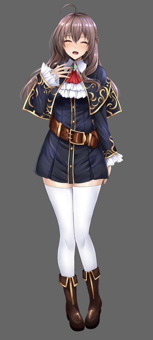 [R-18](Skeb)依頼者様のオリキャラ、レイネちゃんの立ち絵(&一糸纏わぬver)φ(.. ) 