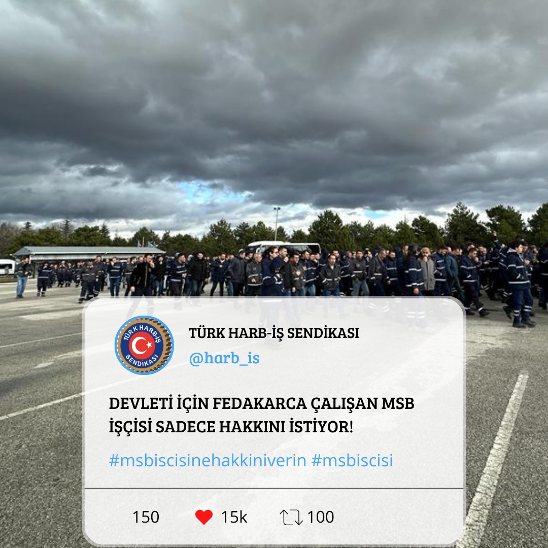 harb_is's tweet photo. Devleti için fedakarca çalışan MSB işçisi sadece hakkını istiyor!
#msbiscisinehakkiniverin
@RTErdogan
@tcbestepe
@tcsavunma
@csgbakanligi https://t.co/fzUKZ1pXY1