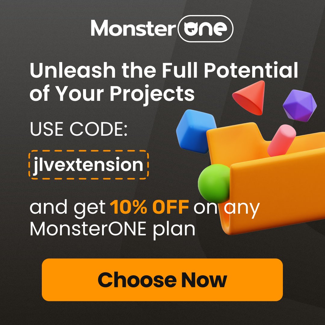 🚀 Elevate your creative game with MonsterONE Membership! 🎨 Unlock unlimited access to premium templates, graphics, and more. 💡 Use code 'jlvextension' for an exclusive 10% off any plan. 🌐 Dive into a world of possibilities now: bit.ly/MonsterONEplan #Discount 🎉
