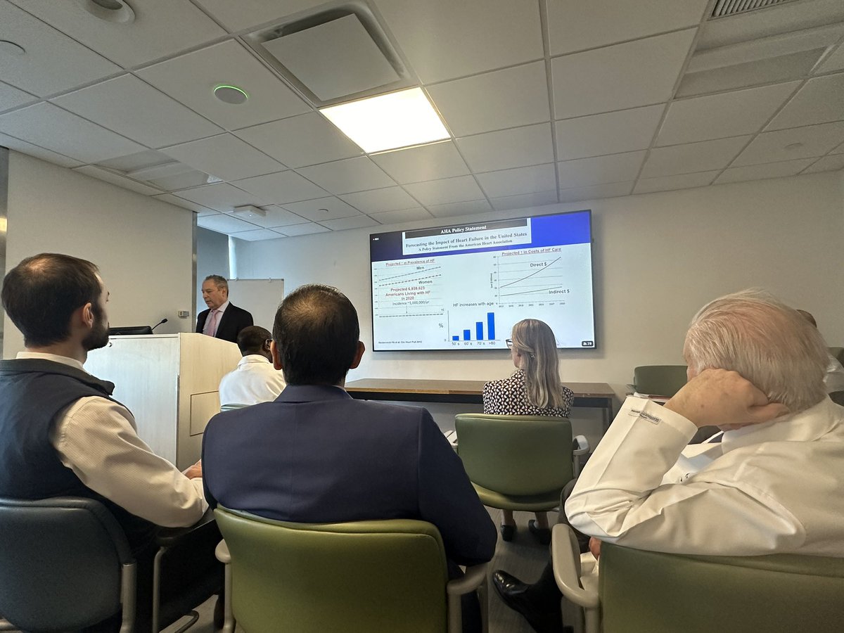dranulala's tweet image. What a privilege 🙌🏽 to have @scottdsolomon visit with us at @MountSinaiHeart today! Sitting behind giants #ValentinFuster &amp;amp; @DLBHATTMD in awe of tremendous contributions made in the field of #FunctionNotFailure particularly among those with EF&amp;gt;40%
