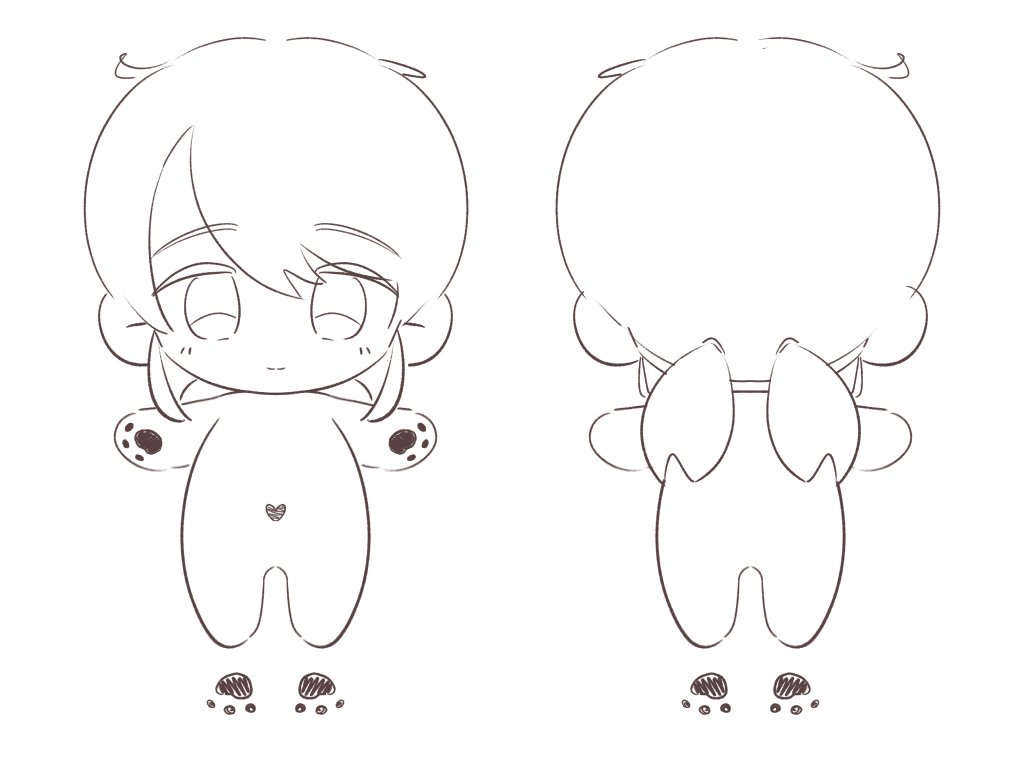 아드마리 인형도안.. 뽑을 건 아니지만 요즘 인형도안 그리는 거에 빠져서 해봤어요💕