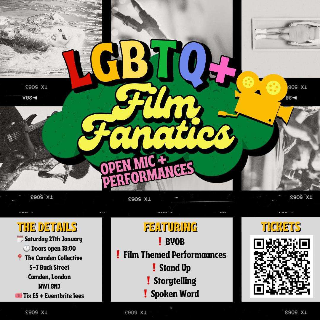 evulveltd's tweet image. Calling all LGBTQ+ film fanatics! Join us for an epic night of open mic &amp;amp; programmed performances celebrating love for cinema &amp;amp; diversity.

🔗 tickets in our bio 

#londonevents #queerevents #filmfestival #cabaret #openmic