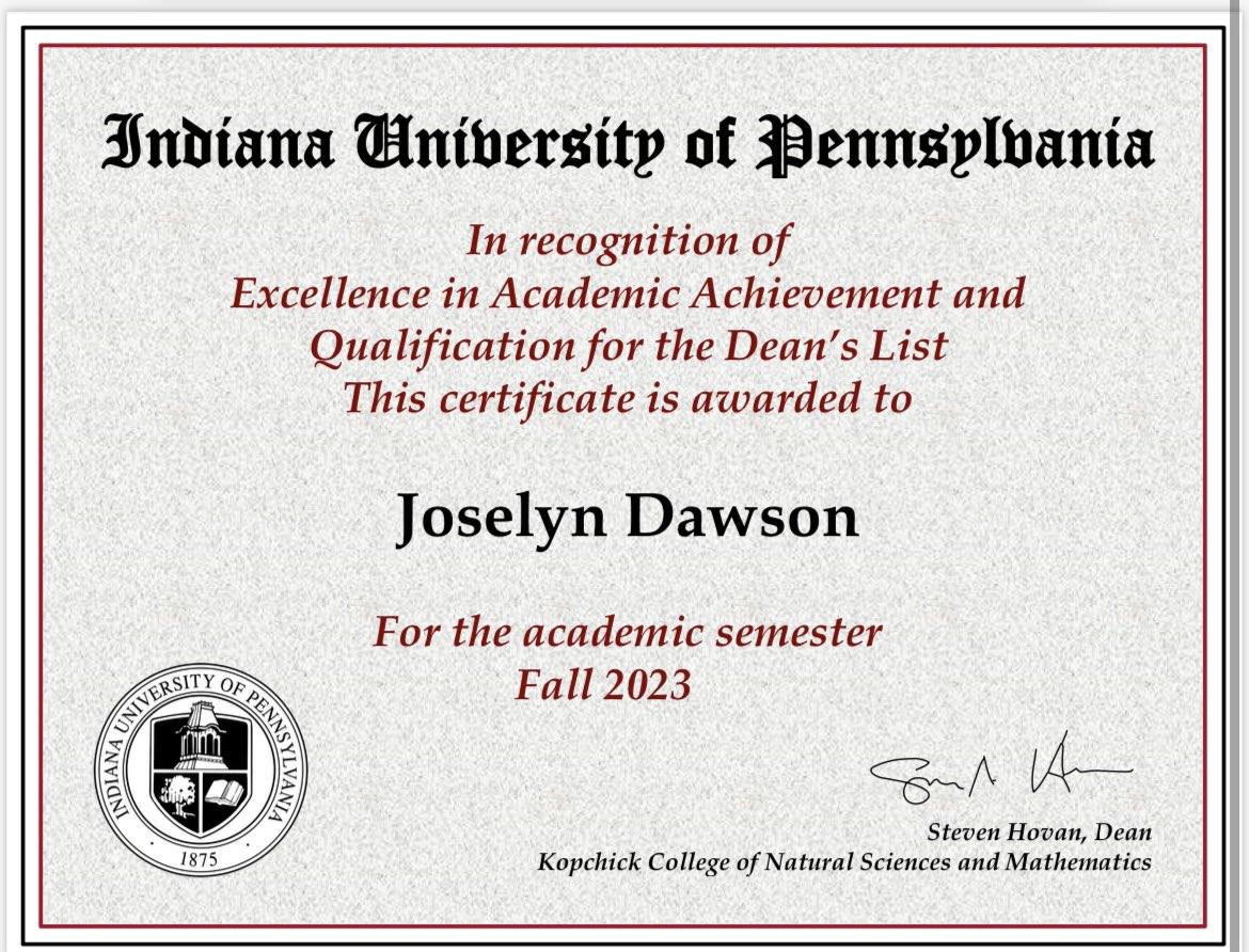 Successful first semester!