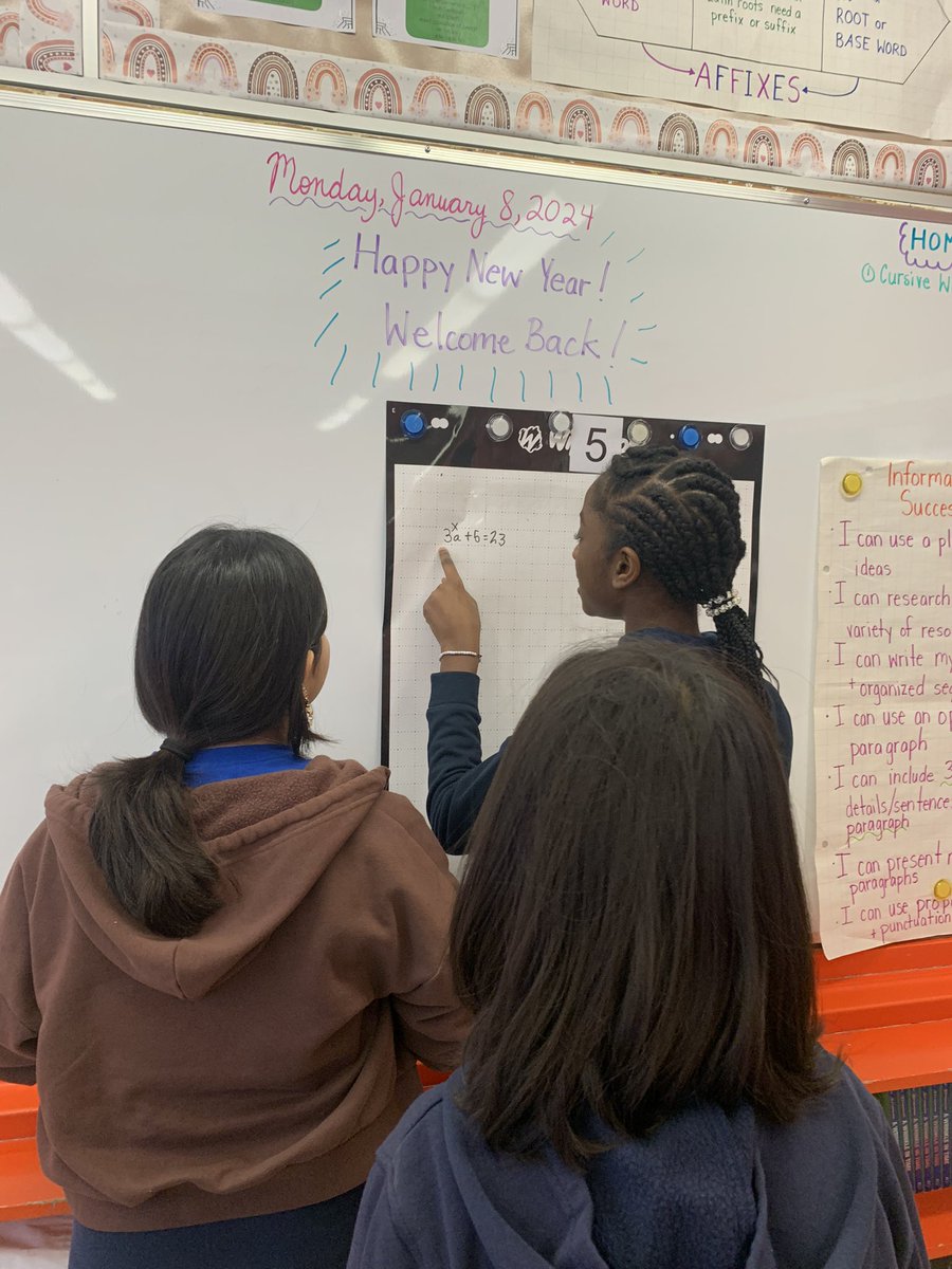 MrsNicholas933's tweet photo. Getting up and working together to “shake the dust off” after Christmas break! #thinkingclassrooms @SJV_TCDSB https://t.co/WkkoHIevZJ