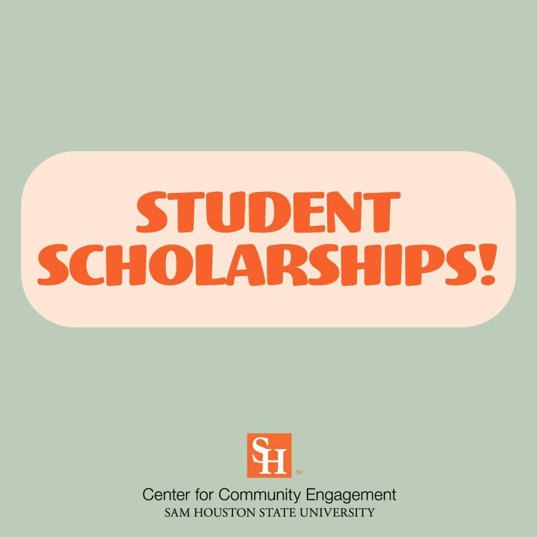SHSU STUDENTS!

Want to get paid to make a difference in our community? You can join our Community Work-Study Program or earn one of two prestigious scholarships! Check out our website (shsu.edu/academics/cce/…) or send us an email (cce@shsu.edu) for more info!