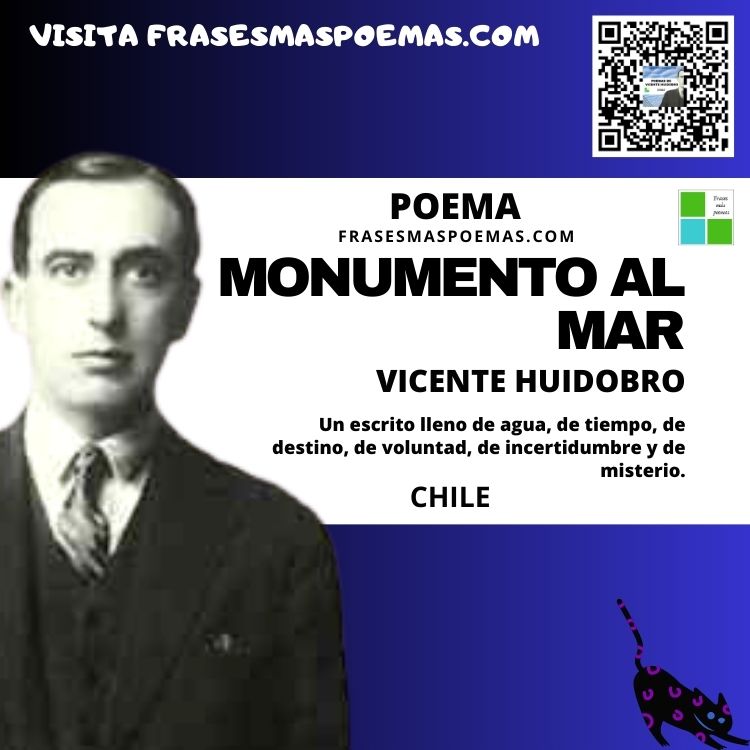 'Monumento al mar' de Vicente Huidobro (Poema) frasesmaspoemas.com/monumento-al-m… #poetas #poemas #poemasdevicentehuidobro #poetaschilenos #frasesmaspoemas #poemasalmar