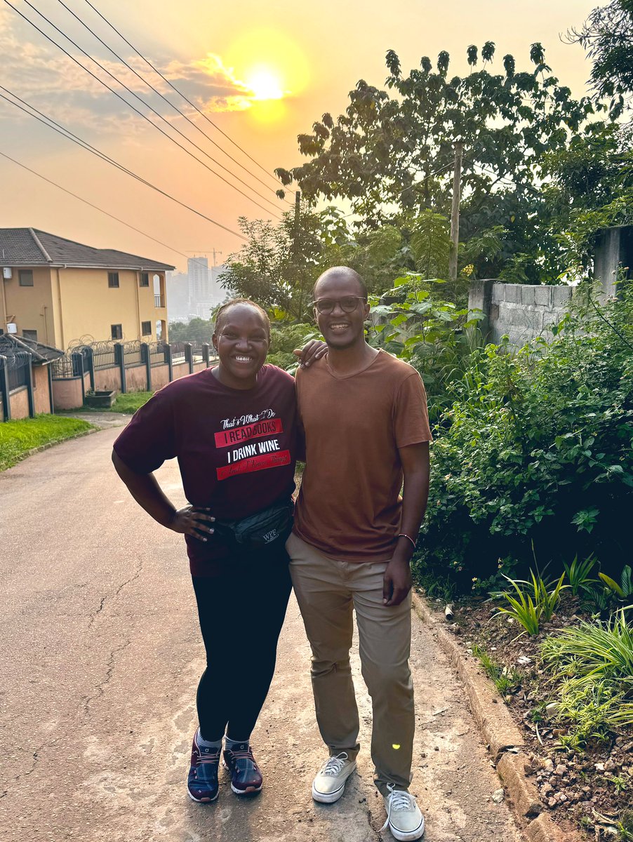 asiimwe4justice's tweet photo. This evening I had the pleasure of walking with @gnuwagira 

We spoke about leadership, succession and transition, holding and sharing power, the vulnerability of a leader and letting go. 

We spoke about how to harness resources for giving, starting from the family. I shared with him an idea about doing resource mapping at a family level. 

Imagine if each family plotted the tangible and intangible resources they have - past and present and trying to quantify these. I think it’s a way to enrich our family tree while also plotting how generosity is done and/or can be improved. 

I believe we would be blown away by how much we have, how much we’ve given and how much we have to contribute to advance our communities.
