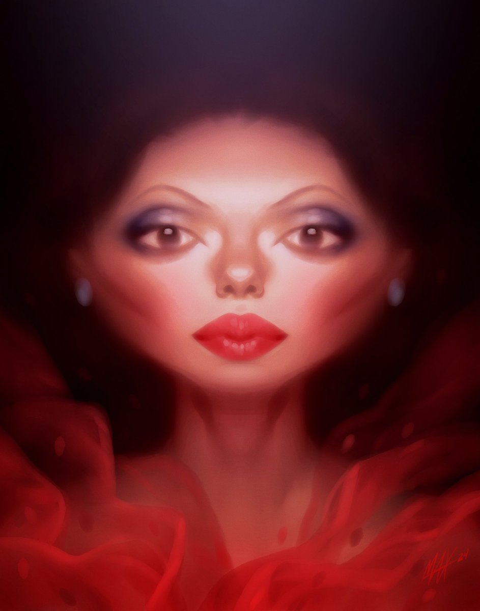 MaxUlichney's tweet photo. #DianaRoss for day 7 of #caricatureresolution2024
Painted in #Procreate using my #OilMaxPack Form Shader brushes. Some of my favorites from the pack. They’re perfect for velvety soft rendering and that classic soft focus look.
#crdianaross #MaxPacks https://t.co/LZ4PRQMMBt