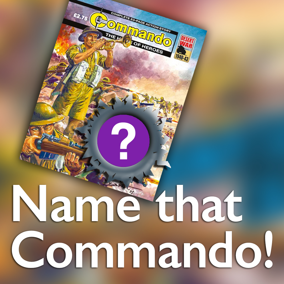 CommandoValues's tweet photo. NAME THAT COMMANDO COMIC!
Here's a #music related cover. Any ideas what this #CommandoComic was called? Leave your guess below. #comics #commando #commandocomics #art #illustration #military #history #namethatcommando https://t.co/k1uyK2ZoaI