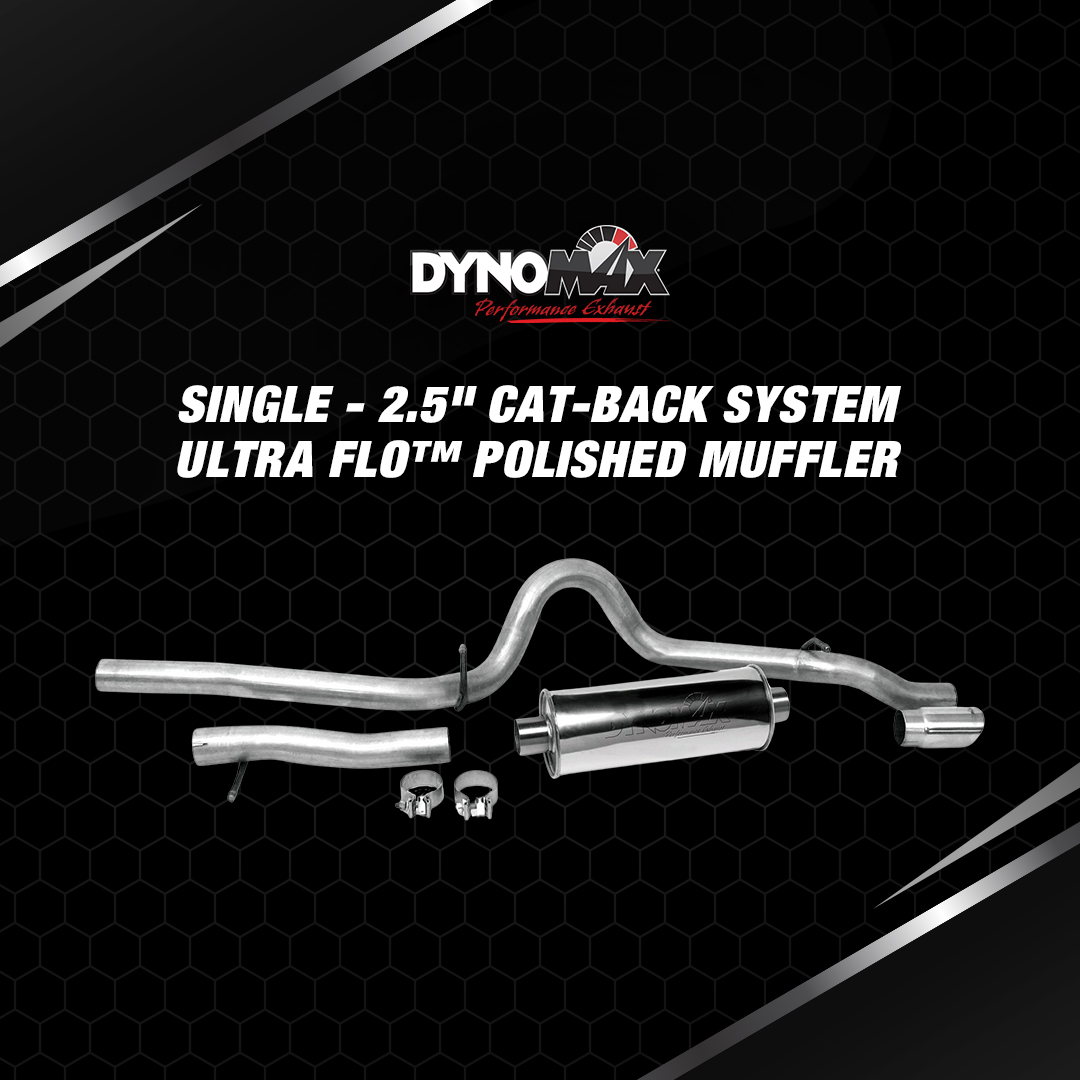 Transform your 4 Door Jeep JK with a single 2.5" Cat-Back System with an Ultra Flo polished muffler from DynoMax. Each system comes with piping, brackets, mufflers and all the hardware you will need for installation. Learn more: bit.ly/3sNuxUb