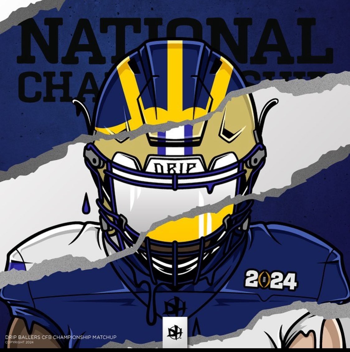 dripballersNFT's tweet photo. It’s going to a beautiful night!! Who are you taking tonight in the #CFBPlayoff #NationalChampionship @UMichFootball or @UW_Football ? https://t.co/OznplBmpYK