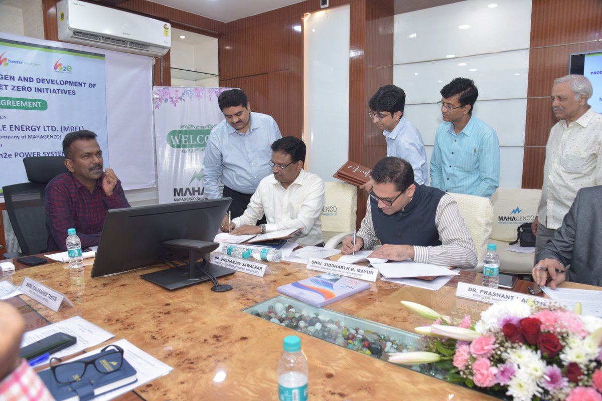 h2eSid's tweet image. Taking a Big step forward in realizing the #GreenHydrogen #GreenAmmonia #GreenGrid #MicroGrid #eFuels #EnergyIndependence Potential &amp;amp; Goals set forth by our Honorable Prime Minister Shri Narendra Modi ji, We @h2epower @homi_Hydrogen  joined hands with @connectMSPGCL  to develop…