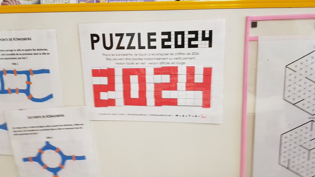 HalougiL's tweet photo. Nouvelle année, nouveaux puzzles... et premières réussites ! 🌟
#clubmaths #récrémaths #apuzzleaday
@mathequalslove https://t.co/LLzx1gG5bO