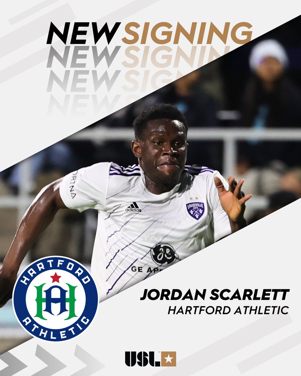 USLChampionship's tweet photo. Healthy and ready to make an 𝐢𝐦𝐩𝐚𝐜𝐭 👊

@hfdathletic has signed veteran defender Jordan Scarlett ahead of the new season.

➡️ https://t.co/yCr46AcCxH https://t.co/zAh09kYd2B